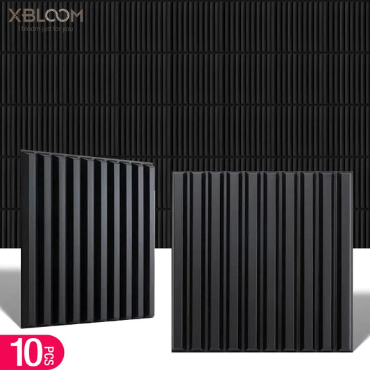 10pcs 3D Wall Panel 30x30cm Gold Mosaic Indoor Wall Decoration for Living Room Bedroom Hotel Office Esports game 3D Wall Sticker