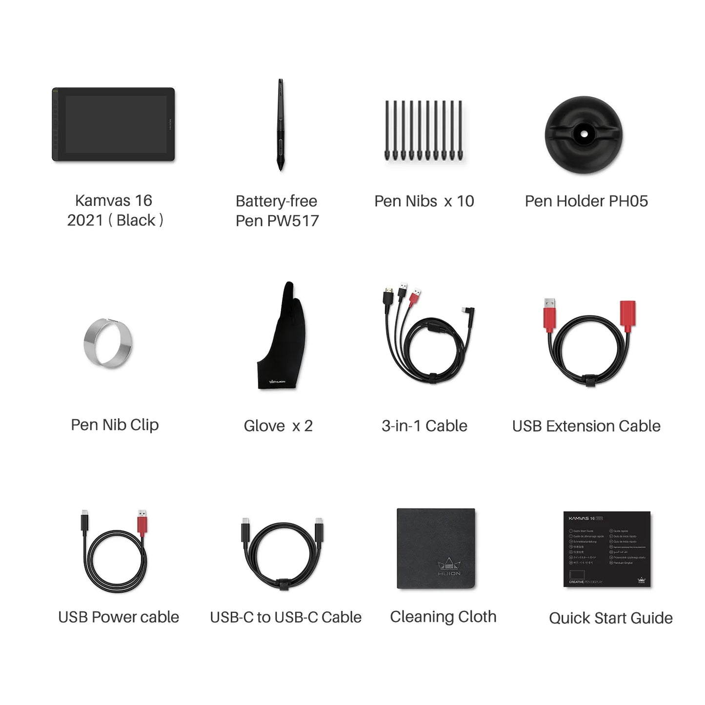 HUION New Arrival Kamvas 16(2021) Graphics Drawing Monitor Battery-free Digital Pen Tablet For Win/MAC And Android 120%s RGB.
