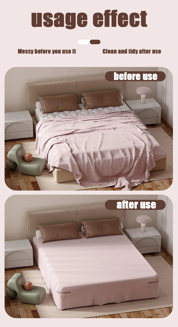 4Pcs Bed Sheet Holder Sheet Ties Multifunctional use Heavy Duty Bedsheet Corner Tightener Clip Bedspread fixing.