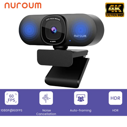Nuroum V11 High Quality 1080p 60fps Full Hd Plug And Play Computer Usb Web Camera Mini Webcam 2K For Pc Laptop With Microphone