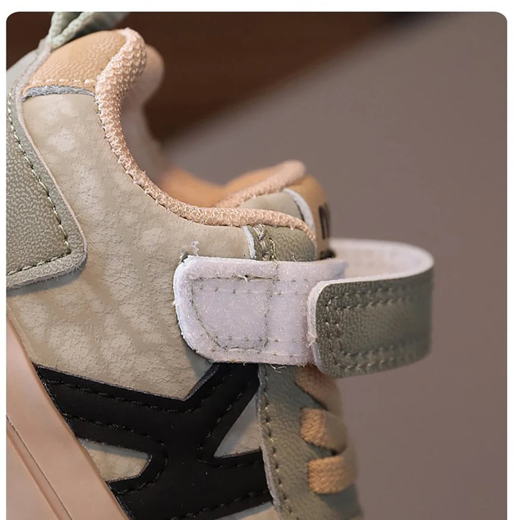 2025 Designers Kid's Sneakers PU Leather Waterproof Infant Baby Toddler Shoes Ergonomics Girl's Sneakers Children's Sport Shoes.