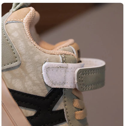 2025 Designers Kid's Sneakers PU Leather Waterproof Infant Baby Toddler Shoes Ergonomics Girl's Sneakers Children's Sport Shoes.