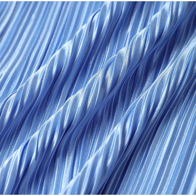 2024 Spring Autumn Women's New Solid Color Button Shirt Long Sleeve Drop Feel Loose Soft Wrinkle Casual Two Piece Set