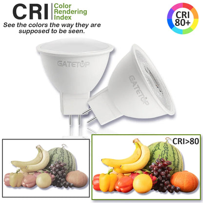 10PCS MR16 LED Strahler Birne GU5.3 Lampada AC 110V 220V 12V Bombillas Spot Licht Ersetzen Die 50W Halogen Lampe Hause Derection.