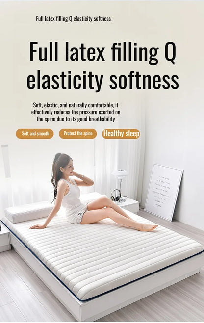 Anti-Mittel-Matratze aus Naturlatex, weiche Unterlage, spezielle Unterlage für Zuhause, Schlafsaal, Etagenbett, Studentenmatratzen, Druck-Memory-Schaum-Matratze