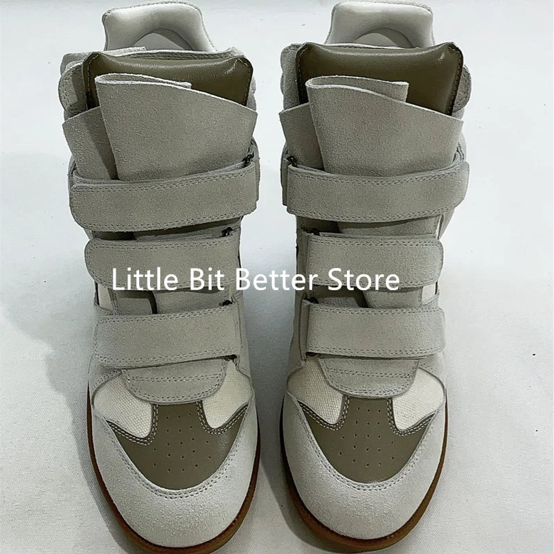 Autumn Winter Luxury Brand Design Women Ankle Boots Fashion Height Increasing Casual Shoes Leather Women Motorcycle Boots 2026.