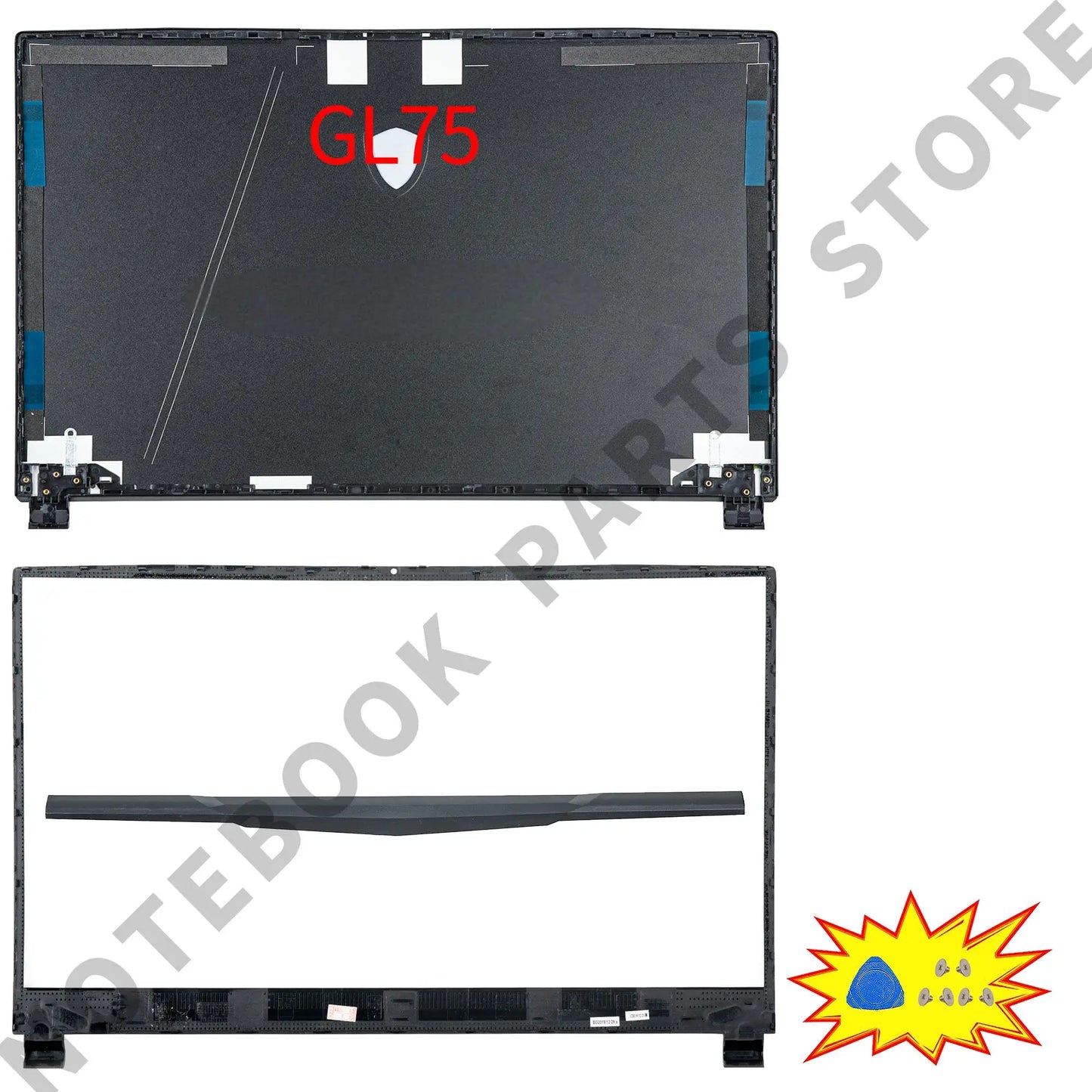 Laptop Housing Case For GE75 GP75 GL75 RAIDER/Leopard 8SG 9SE MS-17E3 17E7 17E9 New Back Cover Bezel Hinges PC Parts Replace