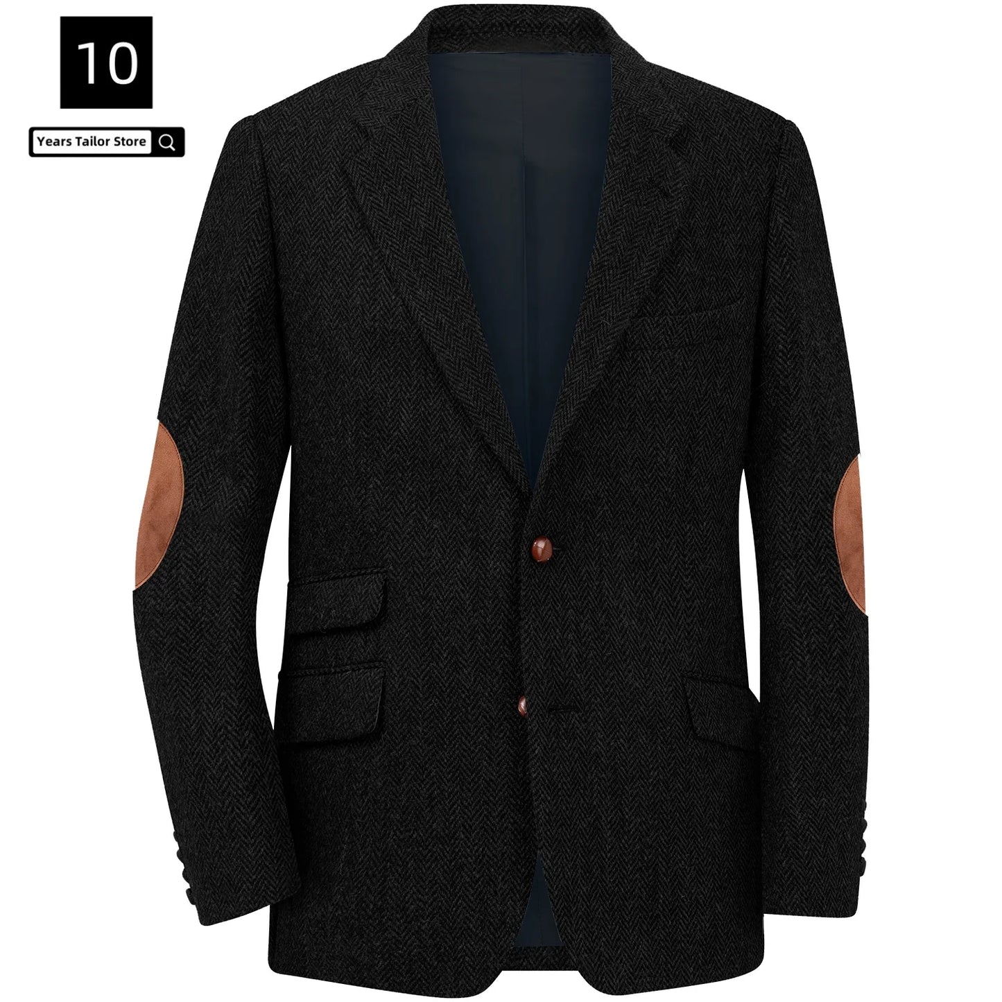 Men's Blazer Herringbone Single Breasted Casual Elegant Man Suit Jackets Coat Men's Stage Clothing Clothing-for-men Male Clothes.