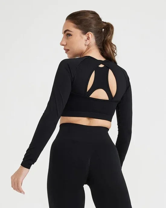 Seamless High-Quality Yoga Suit Effortless Oneractive Tight Scrunch Peachy Butt Gymwear Fitness Clothing For Women.