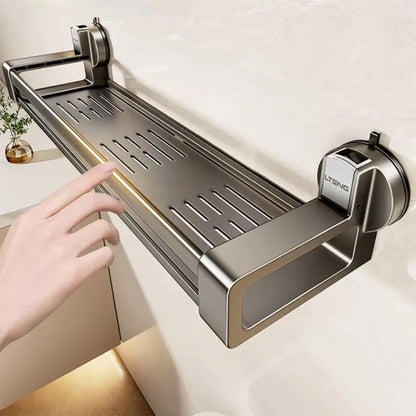 Haushalt Saugnapf Schnalle Badezimmer Dusche Gel Lagerung Korb Wc Ohne Stanzen Waschraum Wand-montiert Lagerung Rack