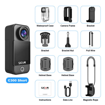 SJCAM C300 4K Action Camera Touch Screen 6-Axis Gyro Stabilization 30m Waterproof 1000+2800mAh Battery 460Min Recording