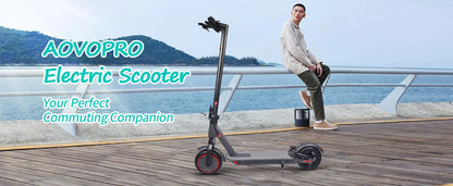 AOVOPRO AP07 Electric Scooter 600W Instantaneous Maximum Power 31KM/H 36V10.5Ah 35KM with Turn Signal Shock Absorption EScooter.
