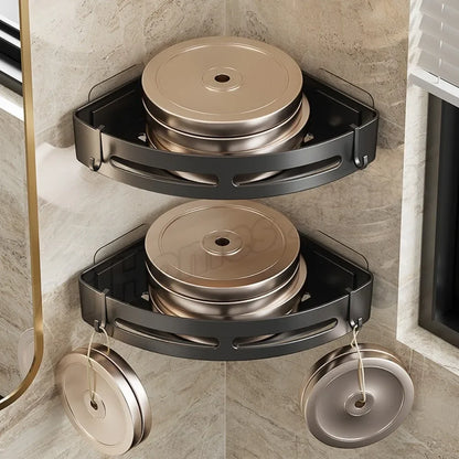 Badezimmer-Shampoo-Halter, Badezimmer-Eckregale für die Dusche, Make-up-Aufbewahrungsregal, Organizer-Regal für die Dusche ohne Bohren