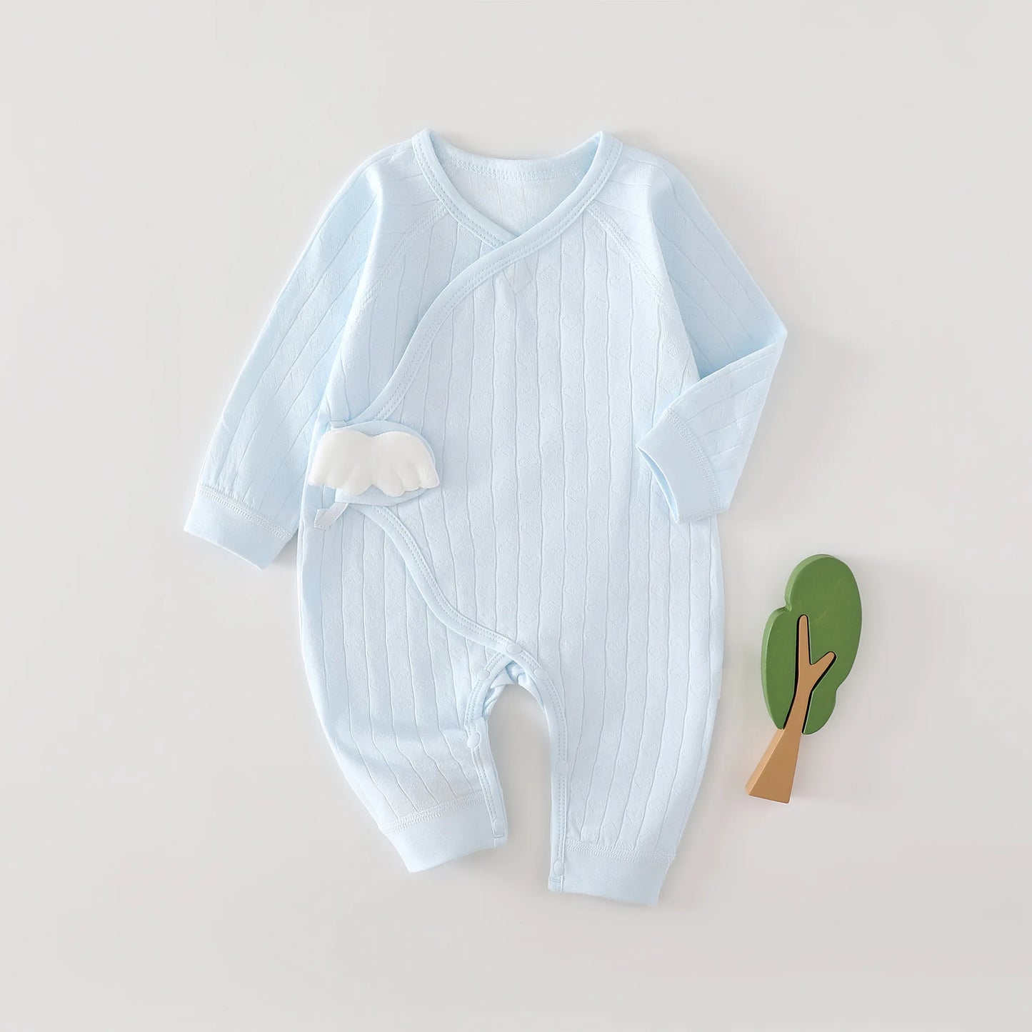 AYNIGIELL Frühling und Herbst 0-6 Monate Baby Strampler Neugeborene Mädchen Jungen 100 % Baumwolle Langarm Kleidung Säuglingsoverall.