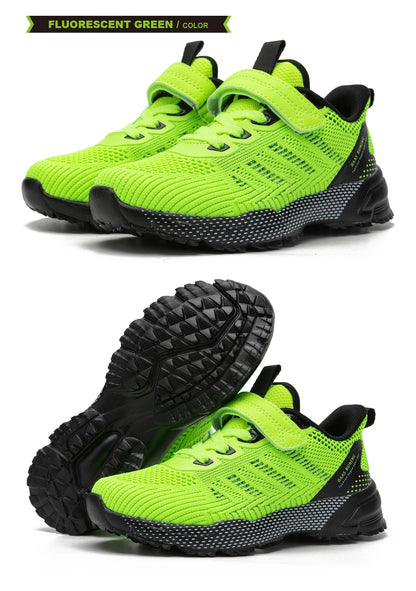 Baasploa Children Running Shoes Fashion Lightweight Boys Sport Sneakers Breathable Mesh Tenis School Shoes for Boys Kids Sneaker