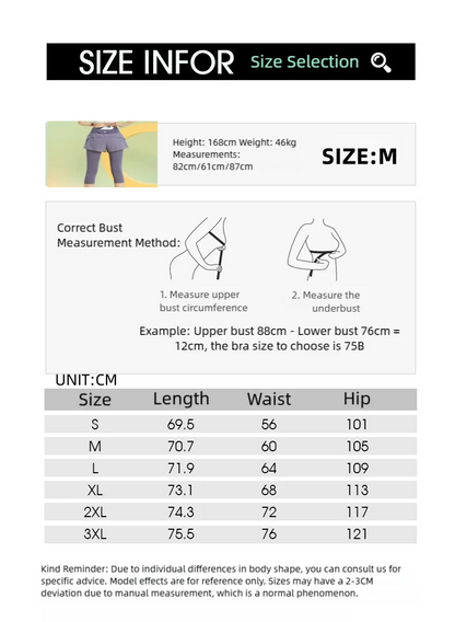 PHIGEER Women 2 in 1 Yoga Capri Pants Summer Lightweight Workout Tights With Pockets High Waist Running Gym Legging Activewears.