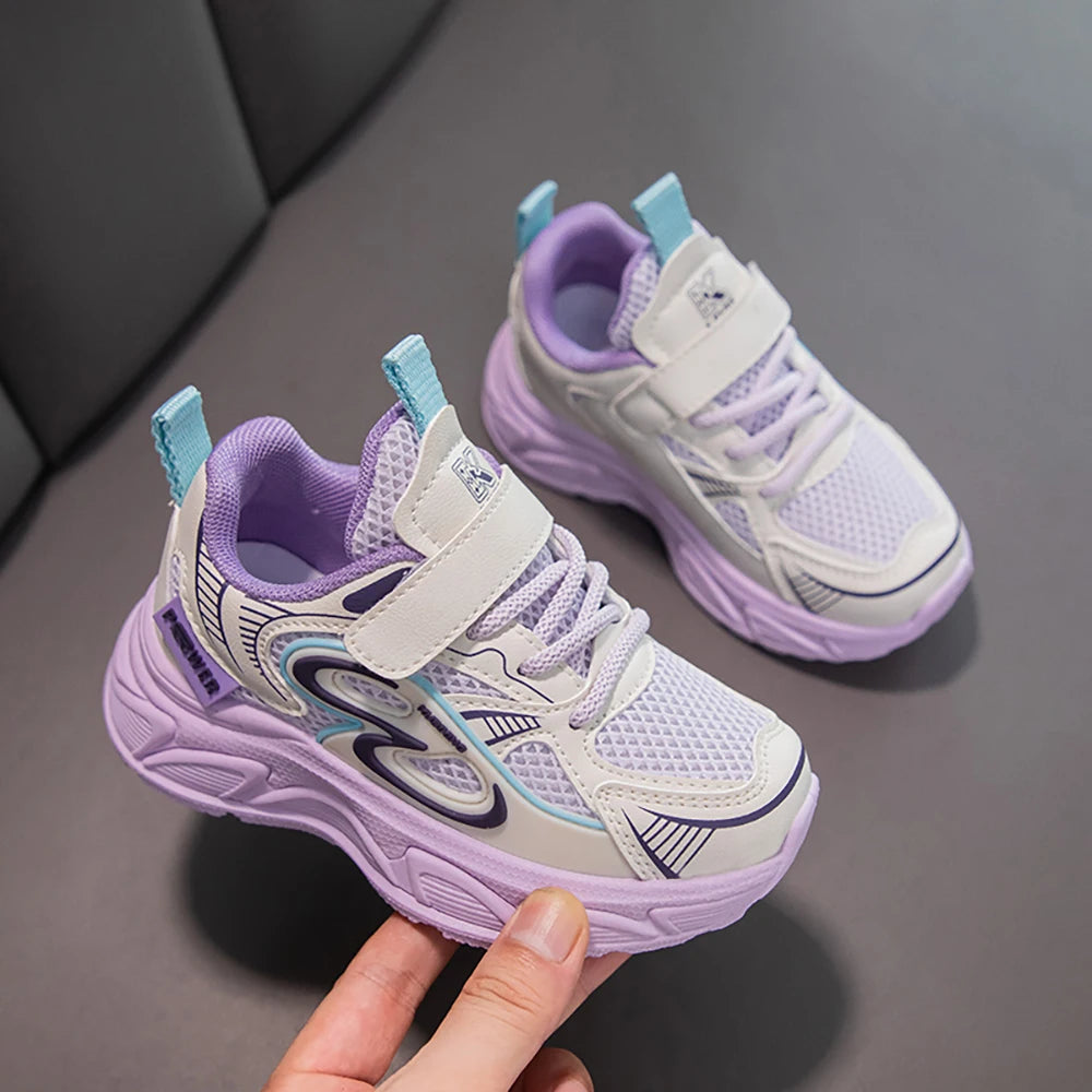 Autumn Children Sport Shoes Mesh Breathable Teenager Kid's Sneakers Boy's Girl's Running Shoes Trend Fashion Sport Shoes.