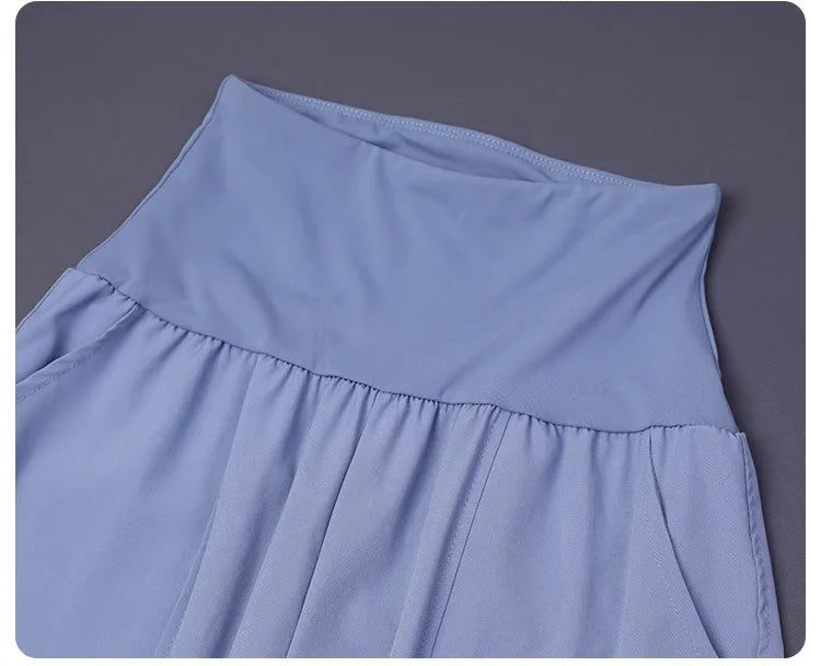 Damen-Fitness-Yogahose mit hoher Taille und Tasche, lockere Bündchen, Knöchel, Workout, Laufen, Training, Sport, Jogginghose, schnell trocknende Haremshose.