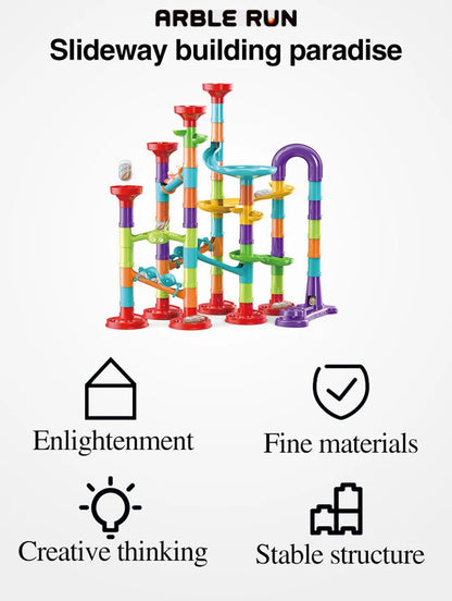 29-142PCS Marble Run Building Blocks Marbles Slide Toys For Children DIY Creativity Constructor Educational Toys Children Gift