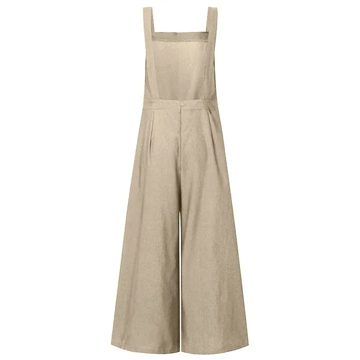 Evening Dresses Outfits Women'S Sleeveless Overalls Jumpsuit Casual Solid Summer Wide Leg Bib Pants Vestidos Verano Moda 2025.