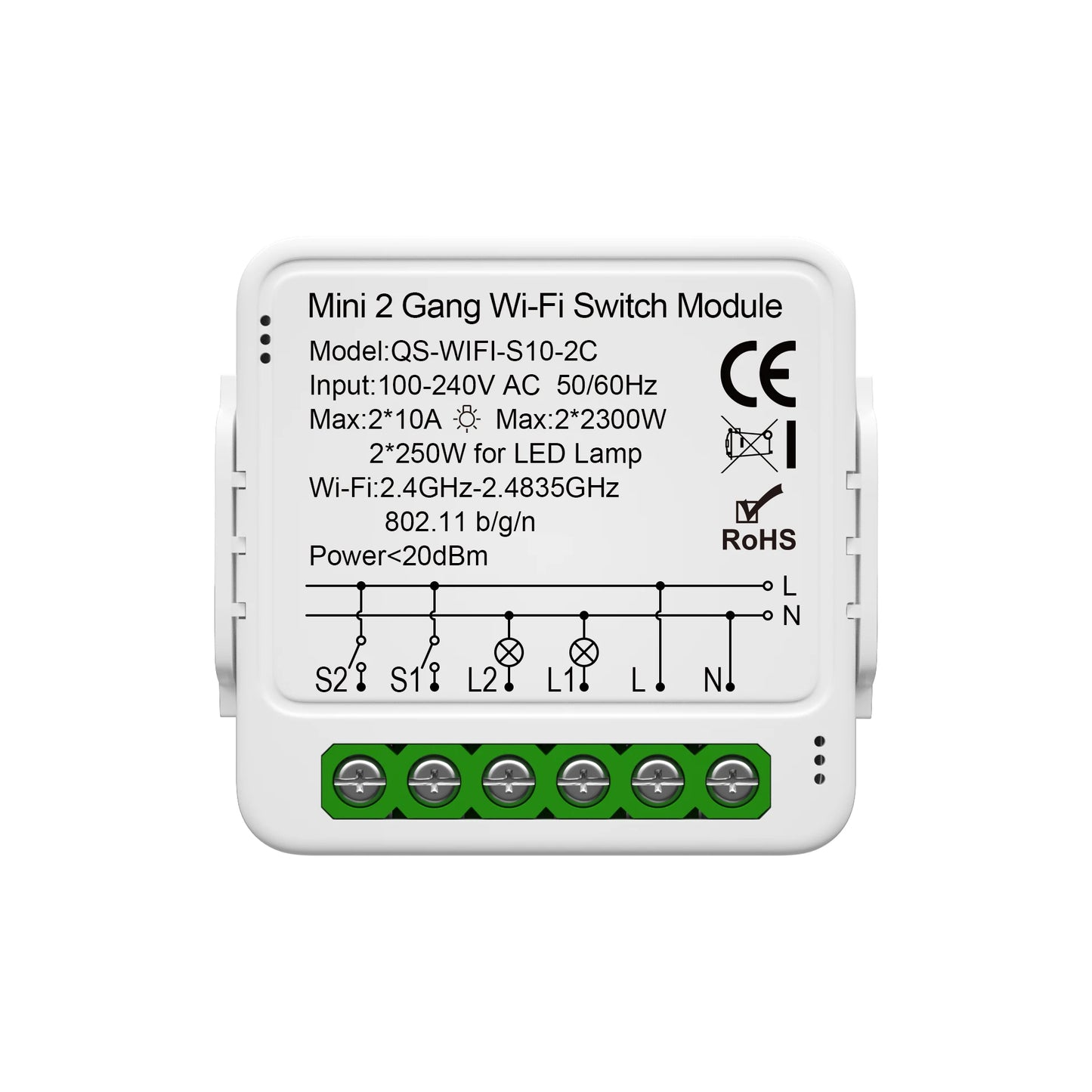 Tuya Smart WiFi Schalter 1/2/3 Gang Smart Home Licht Schalter Breaker Neutralleiter Erforderlich Remote App Timer Arbeit mit Alexa Google.