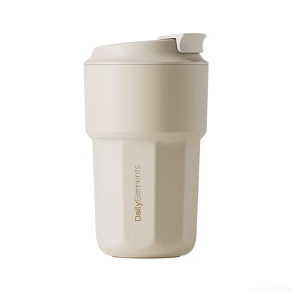 New Youpin Daily Element Portable Water Cup Coffee Mug 316 Stainless Steel Safety Seal 420ml Cold Storage Thermos Cup Mouth Snap.