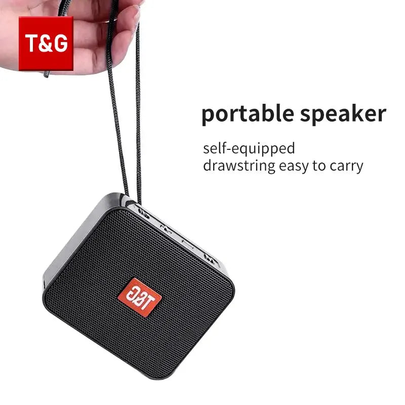 Bluetooth Speaker TG166 Portable Mini Wireless Soundbar Subwoofer Outdoor Indoor Loudspeaker Support TF Card FM Radio Waterproof.