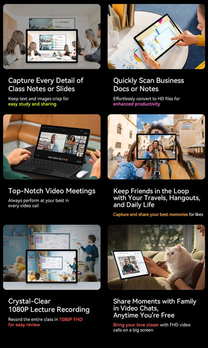 Blackview MEGA 8 Tablet 13‘’ 2K FHD Display, Octa Core T620 Android 15, 12GB RAM, 512GB ROM, 50MP + 13MP Camera, 11000 mAh