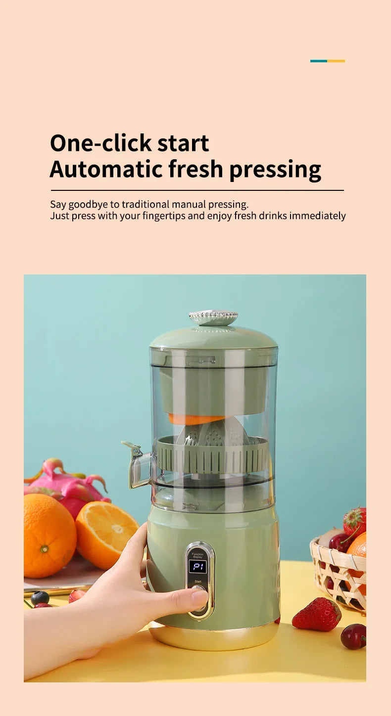 Electric Orange Juicer Portable 600ml Original Citrus Fruit Juice Extractor Lemon Squeezer Machine Smoothie Blender USB Charge.