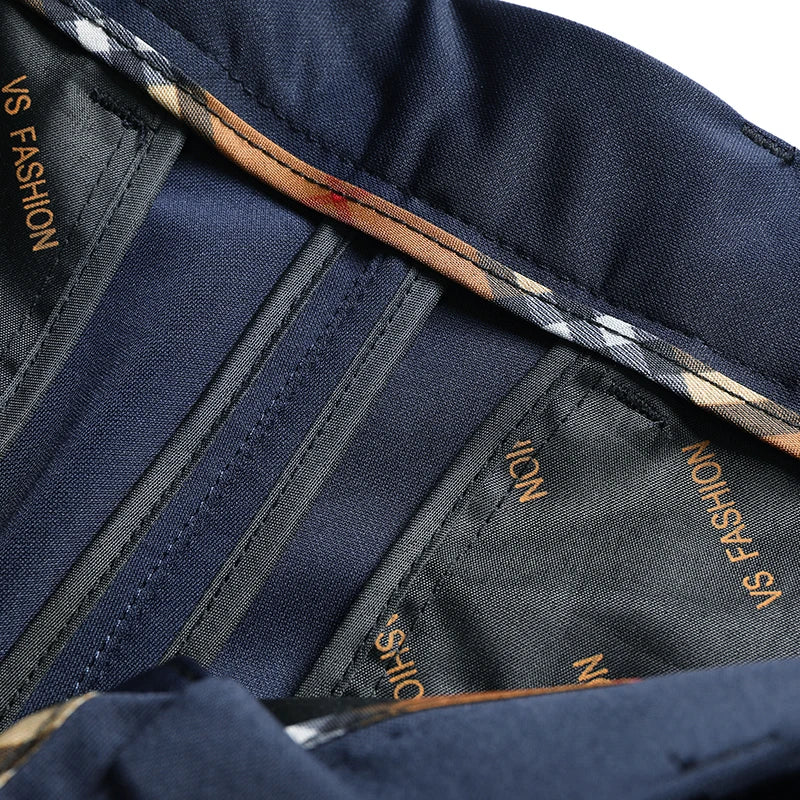 29-42 Men's Summer Pants Thin Straight Stretch Casual Pants with No Trace No Ironing Fabric Silky and Cool Feeling.