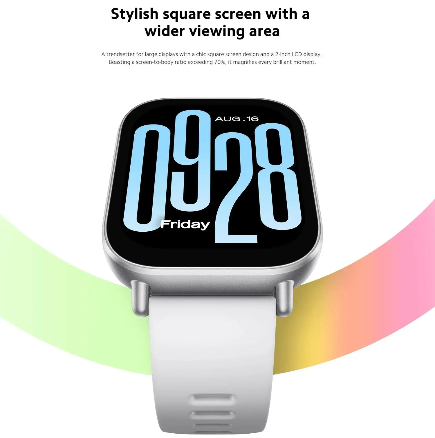 Xiaomi Redmi Watch 5 Active Smart Watch, Bluetooth Call, 2" LCD Display, All Day Heart Rate Blood Oxygen Monitoring Smartwatch.