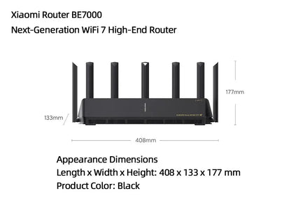 Original Xiaomi Mi Router BE7000 Tri-Band WiFi Repeater VPN 1GB Mesh USB 3.0 IPTV 4 X 2.5G Ethernet Ports Modem Signal Amplifier.