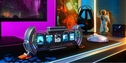 Divoom Times Gate - Cyberpunk Gaming Setup Digital Clock with Smart APP Control, WiFi Connect, RGB LED Display,.