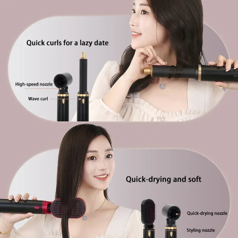 5 in 1 Hair Dryer Brush Hot Comb Set Professional Curling Iron Hair Straightener Styling Tool For Professional Hair Dryer