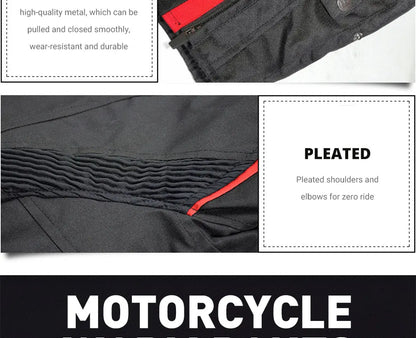 Waterproof Motorcycle Jacket Pant Suit Cold-proof Motorbike Jacket Men Motocross Riding Clothing CE Protective Gear Size M-5XL