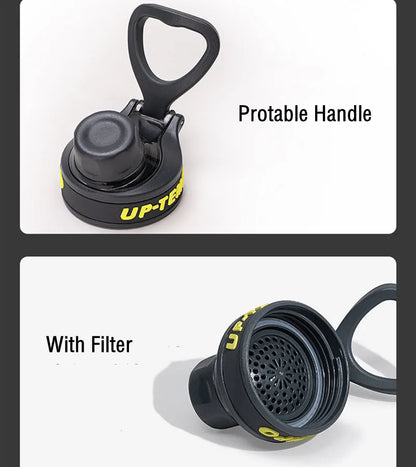 860ML High Quality Tritan Material Water Bottle With Filter Portable Durable Gym Fitness Outdoor Sport Drinking Bottle.