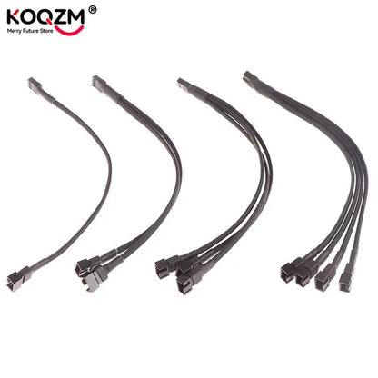 PWM Fan Splitter 4pin Adapter Cable 1 To 1 2 3 4 Computer CPU Fan Splitter PC Fan Extension Power Cable Fan Cooling Y Splitter.