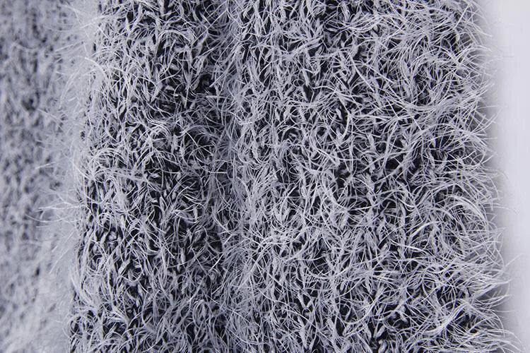 Pullover 2019 Herbst Winter Frauen Oansatz Pullover Lose Gestrickte Damen Pullover Weibliche größe Casual Einfarbig Plüsch Pullover.