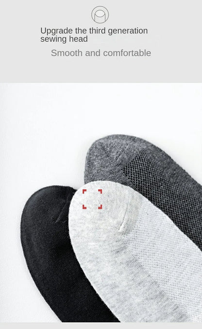 10 Pairs Men's Breathable Mesh Summer Short Socks, Sports Versatile Cotton Socks at Discount Price Sports and Casual Wear.