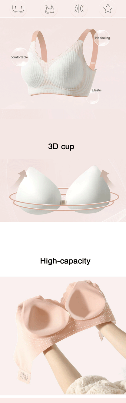 FallSweet Plus Size Bra Active Bras for Women Comfort Seamless Bralette Push Up Sport Brassiere Sexy Intimate Lingerie.