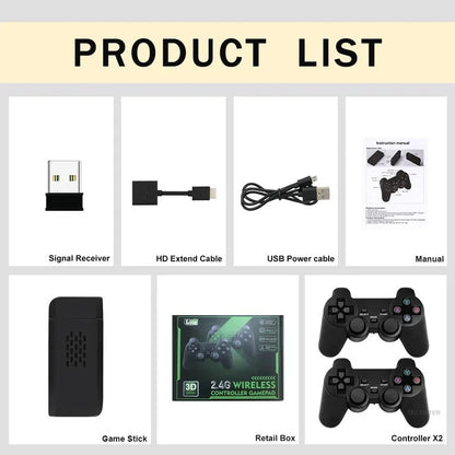 M8 4K Video Game Console Built-in 20000 Games Wireless Controller Gamepad Retro Handheld Game Player For PS1 Dropshipping