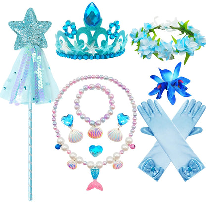 Disney Kleine Meerjungfrau Prinzessin Kleid Kinder Phantasie Karneval Cosplay Kostüm Geburtstag Hochzeit Party Kleidung Halloween Kostüm