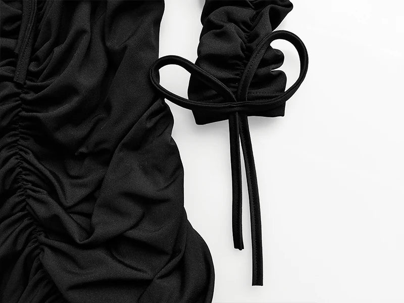 Arctic Cat Frauen Herbst Winter Verband Kleid Frauen 2022 Sexy Off Schulter Lange Hülse Dünne Elastische Bodycon Party Kleider Vestidos