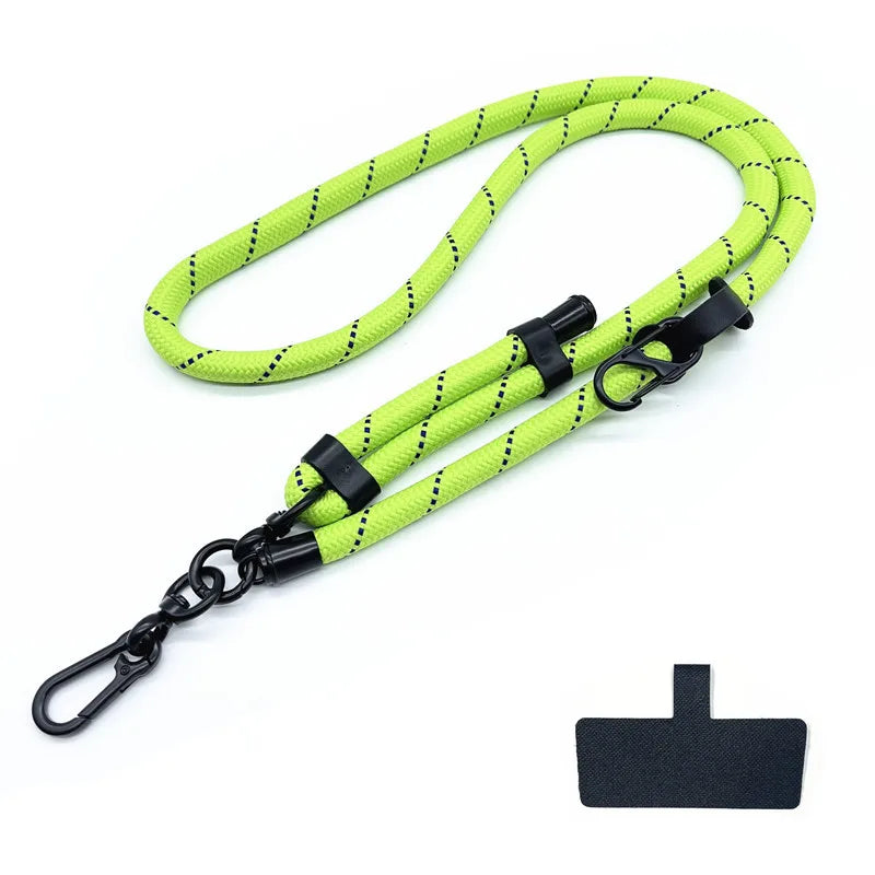 Phone Lanyard Adjustable 1 Cm Diameter Outdoor Universal Case Crossbody Shoulder Card Neck Cord Clip Hang Anti-lost Wrist Strap