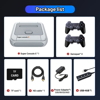 KINHANK Super Console X Game Box Retro Game Console 60000 Video Games for DC/MAME/Naomi with gamepads Game Player.