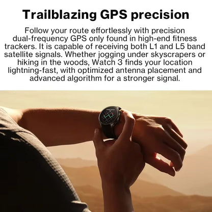 Global Version OnePlus Watch 3 Smart Watch 1.50inches LTPO  AMOLED Display Snapdragon W5 Processor Dual Frequency GPS Wear OS.