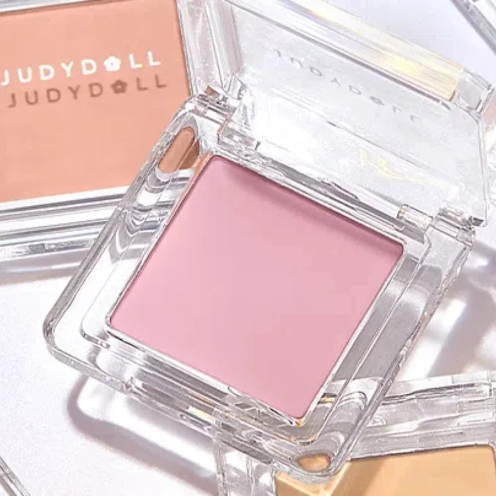Judydoll Monochrome Blush Portable Silky Cream Multipurpose Blusher Eyeshadow Nude Natural Brighten Skin Tone Makeup Cosmetics.