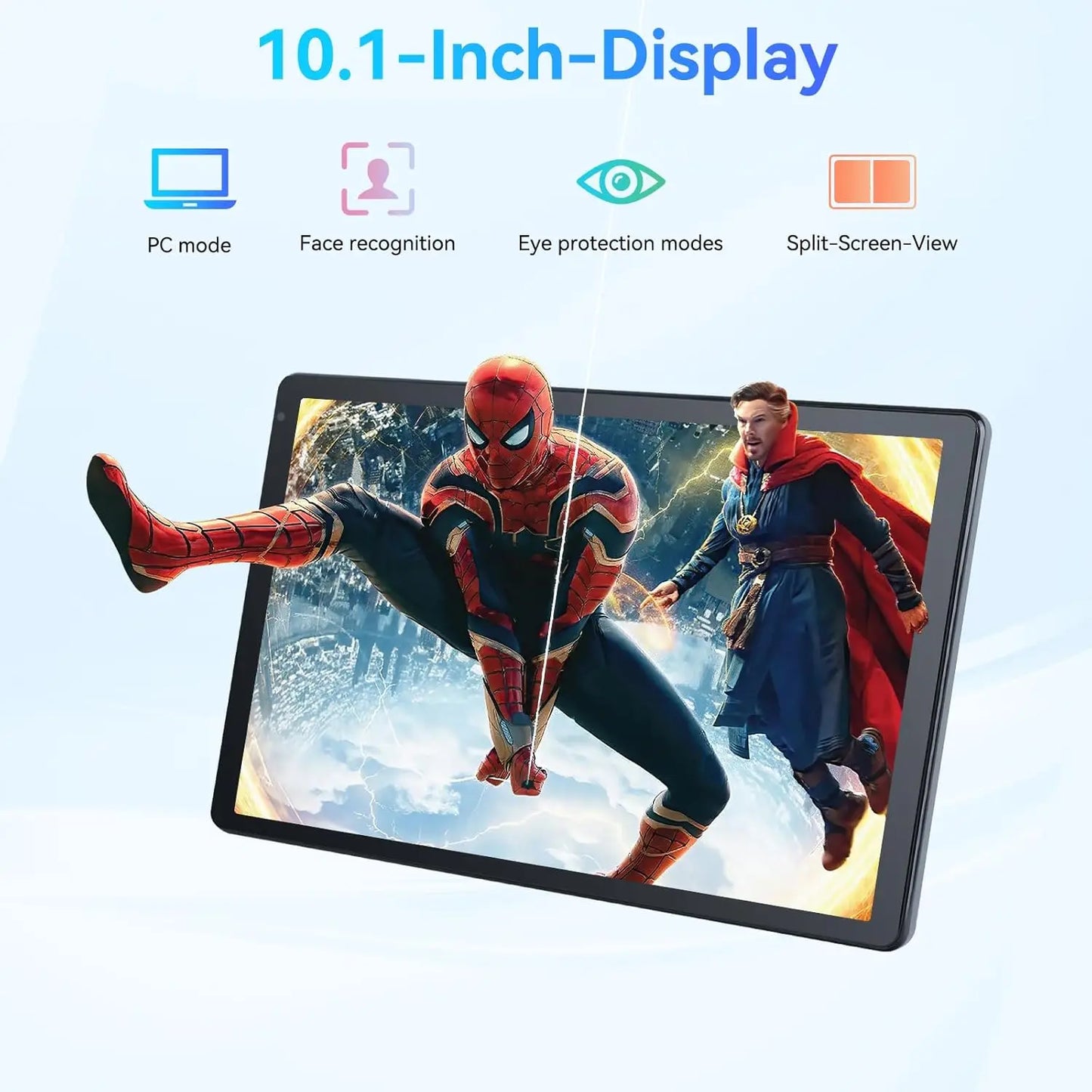 URAO C109 10 Inch Tablet Android 15 Tablet PC 24GB RAM 128GB ROM 1TB Expand Octa-Core Processor Widevine L1 Dual Camera BT WiFi.