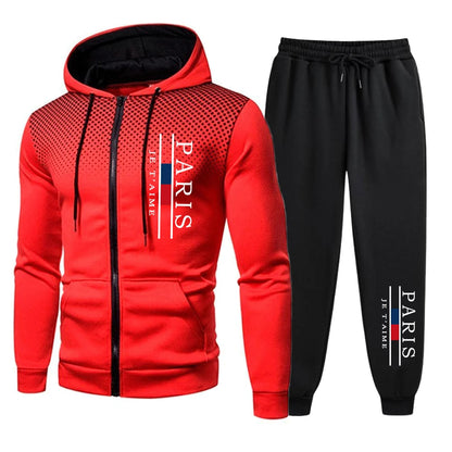 Fashion Autumn Winter Men Hoodies Men's Zipper Sweatshirts Outdoors Jogging Versatile Pants Tracksuit Comfortable Daily Quality.