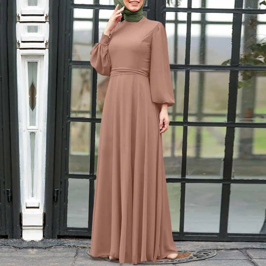 Muslim Women Abaya Long Sleeve Turkish Dresses Women Eid Long Maxi Dress Kaftan Arab Robe Dubai Islamic Clothing Moroccan Kaftan.